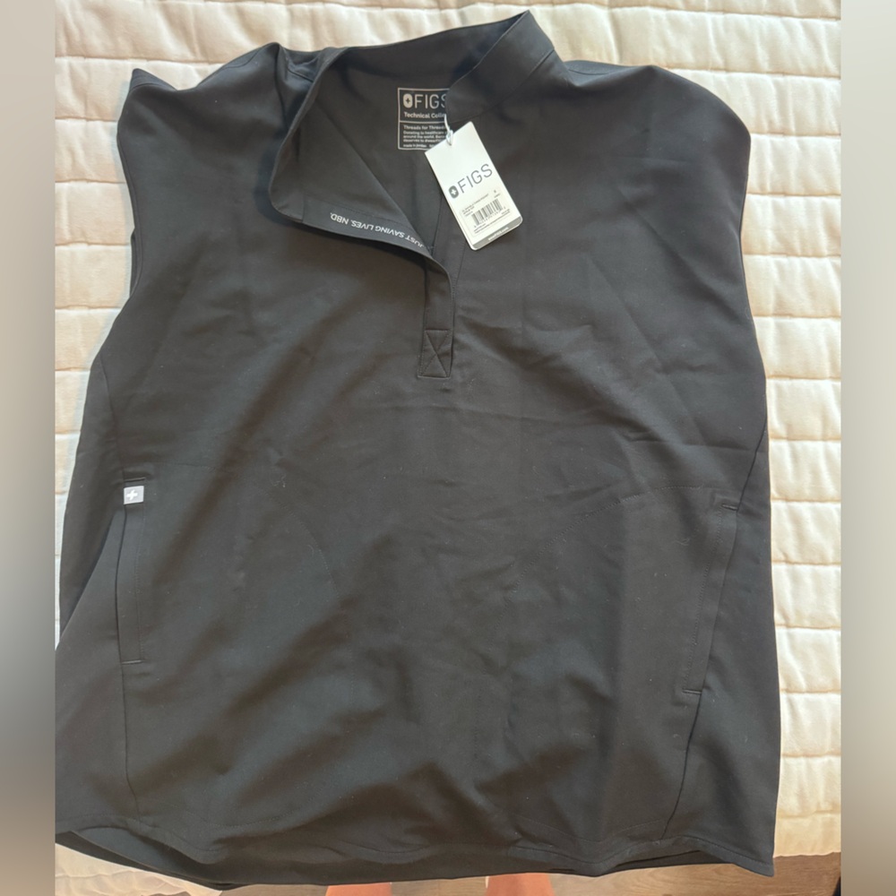 Figs Black Scrub Top - Rafaela